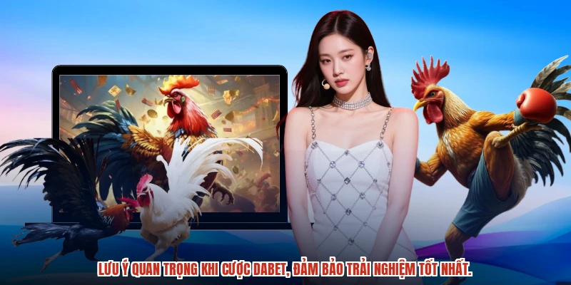 Lưu ý quan trọng khi cược DABET, đảm bảo trải nghiệm tốt nhất.